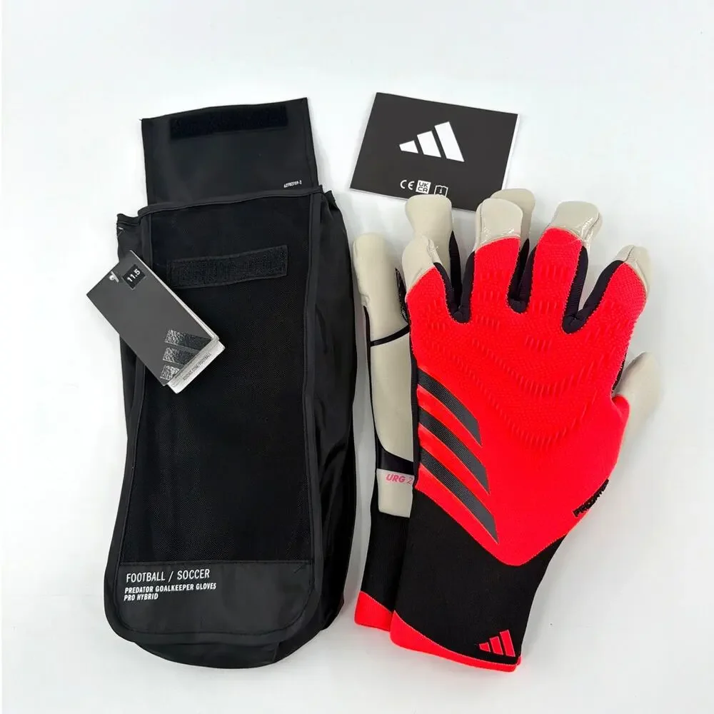 Adidas Predator Goalkeeper Pro Hybrid Gloves Turbo Aurora Size 11